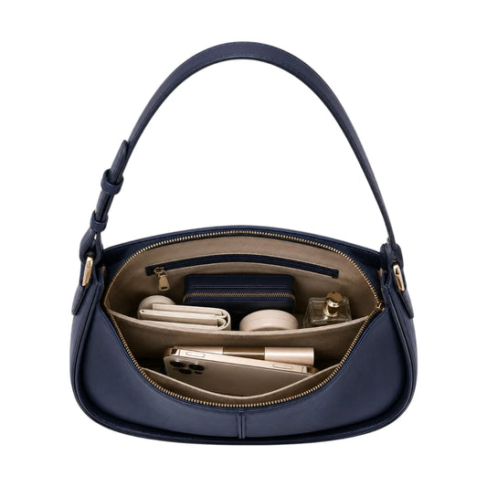 Arzona Navy Faux Leather Women’s Shoulder Handbag