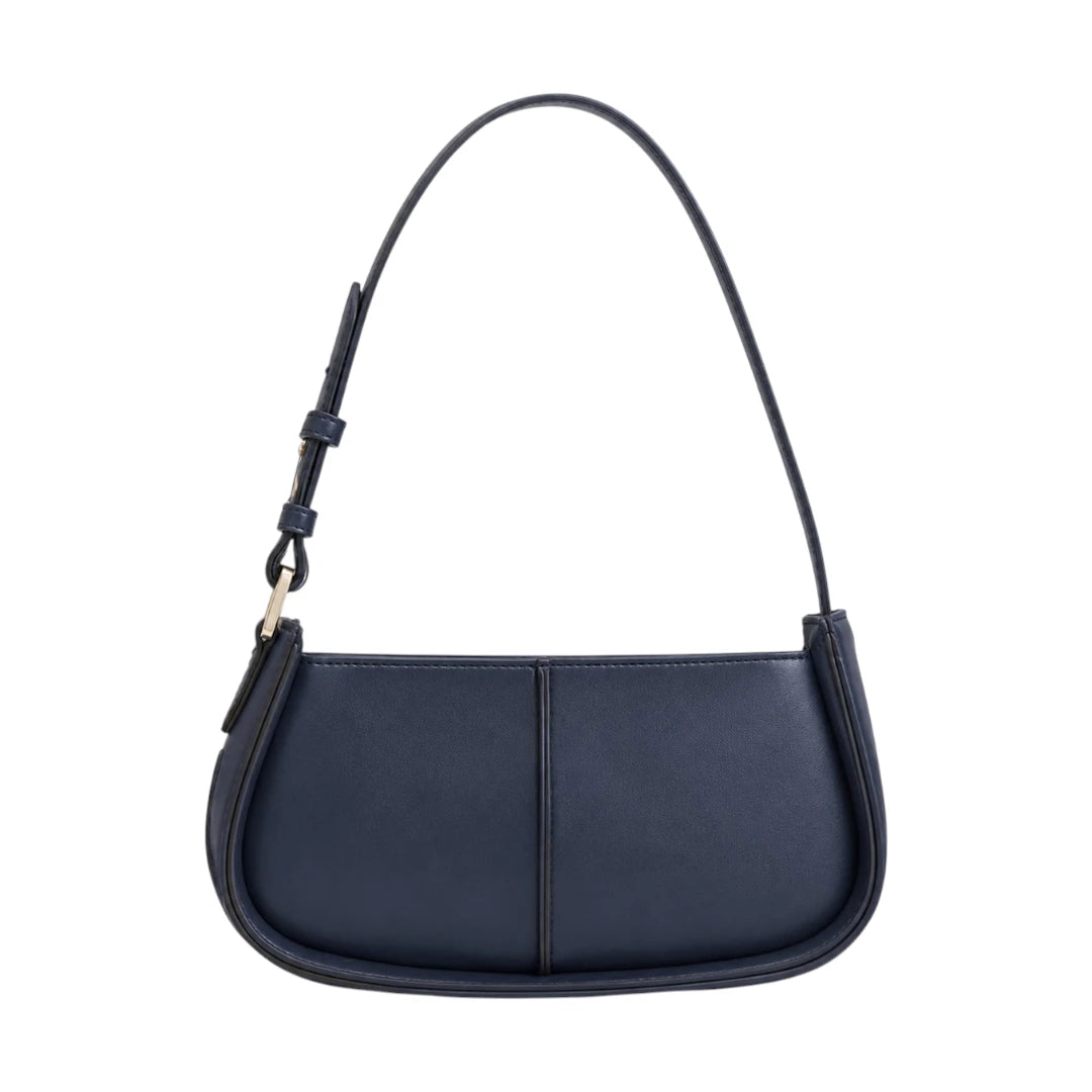 Arzona Navy Faux Leather Women’s Shoulder Handbag